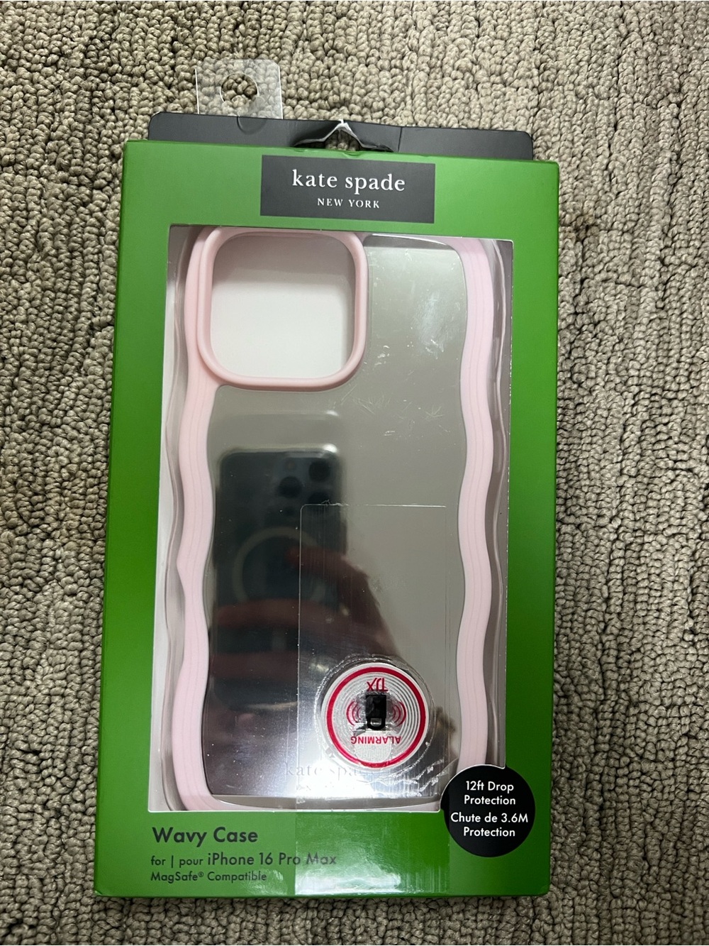 Kate Spade Wavy Pink iPhone 16 Pro Max Case
